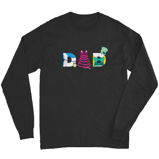 Discover Disney Alice In Wonderland Fathers Day Birthday Best Dad Long Sleeves