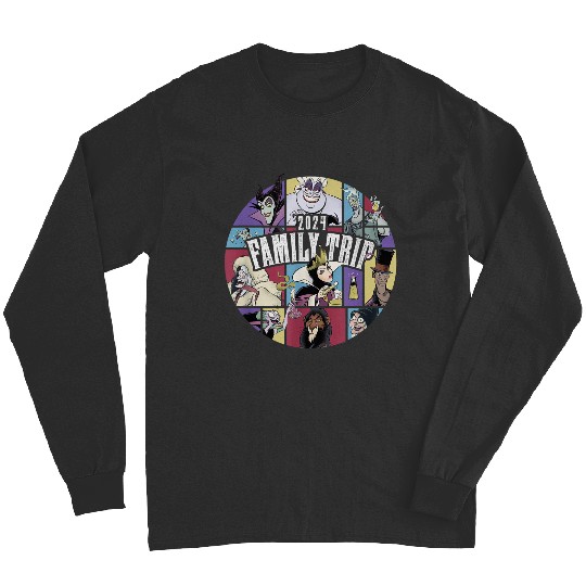 Disney Villains Wicked Circle 2024 Family Trip Vacation Long Sleeves