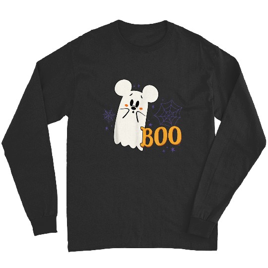 Discover Disney Mickey Mouse Cute Little ghosts Boo Halloween 2024 Long Sleeves