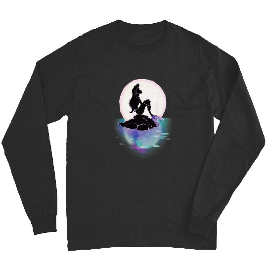 Discover Disney Little Mermaid Ariel Colorful Sunset Moon Long Sleeves