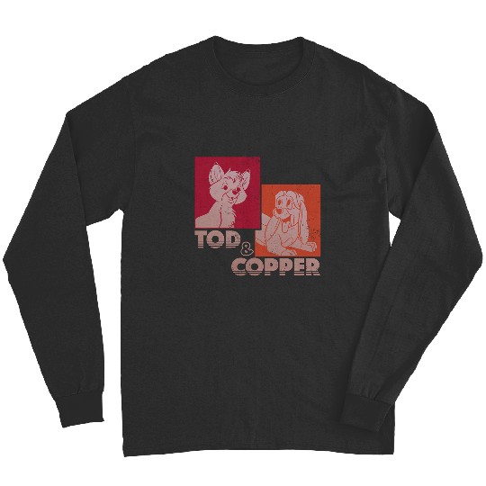 Disney The Fox and the Hounds Tod Copper Retro Long Sleeves