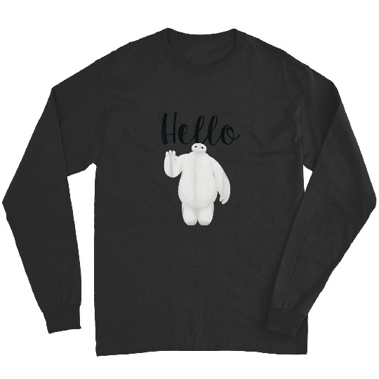 Disneyss Big Hero 6 Baymax Wave Hello Graphic Long Sleeves