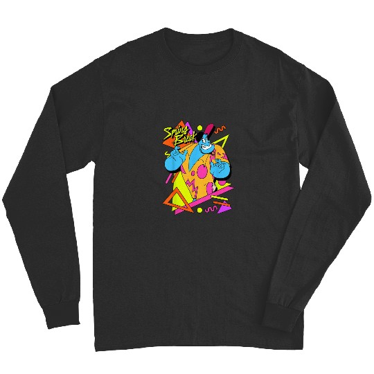 Disney Aladdin Genie Retro 90s Style Poster Long Sleeves