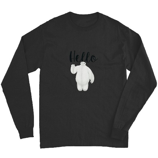 Discover Disney Big Hero 6 Baymax Hello Wave Graphic TShi Long Sleeves