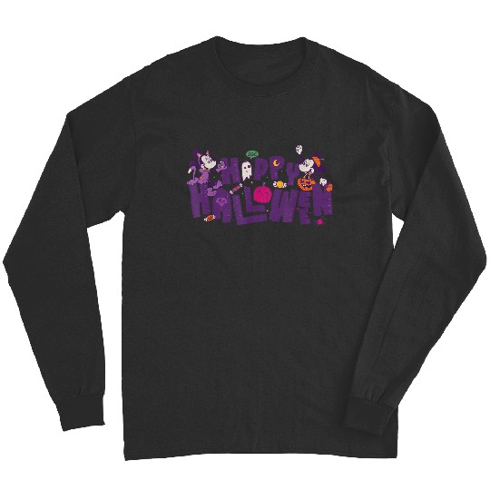 Discover Disney Mickey Minnie Mouse Happy Halloween 2024 Spooky Cute Long Sleeves