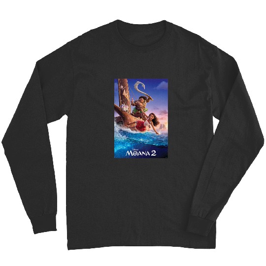 Disney Moana 2 Set Sail  Movie Teaser Poster & Logo Long Sleeves