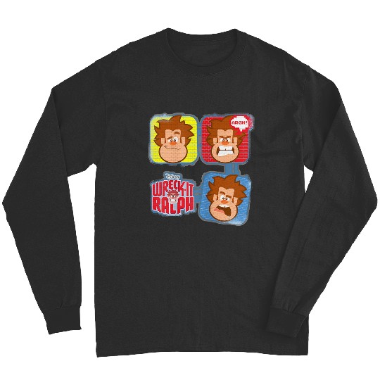 Disney Wreck it Ralph Many Emotions Brick Walls Long Sleeves