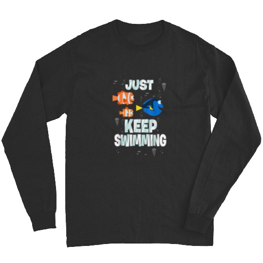 Disneyss Pixars Finding Dory Just Keep Swimming Clown Fish Crew Long Sleeves