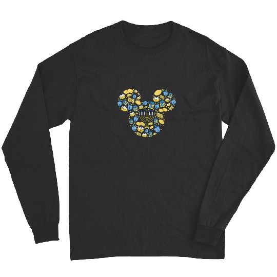 Disney Mickey Mouse Icon Hanukkah Chanukah Dreid Long Sleeves