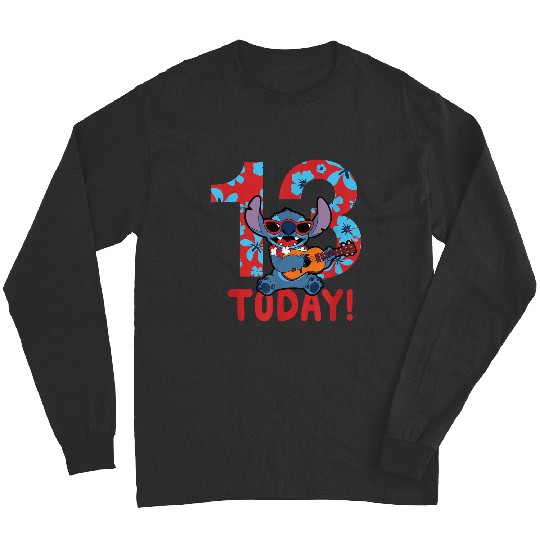 Disney Lilo Stitch Tropical Birthday 13 Years Old Today Long Sleeves
