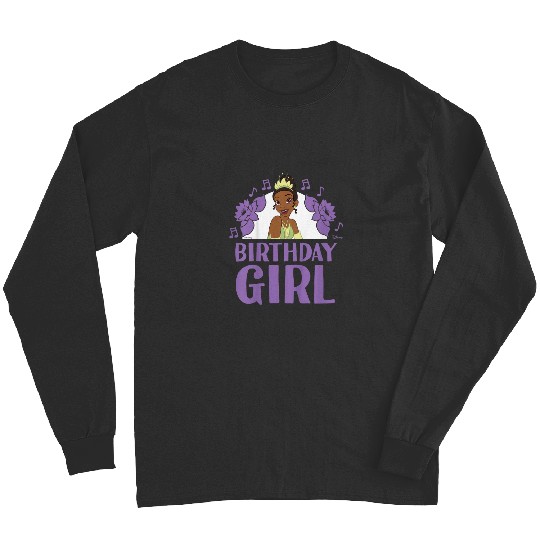 Kids Disney Princess Tiana Birthday Girl Long Sleeves