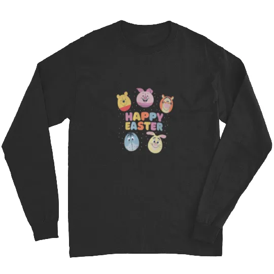 Disney Winnie The Pooh Group Shot Happy Easter B Long Sleeves