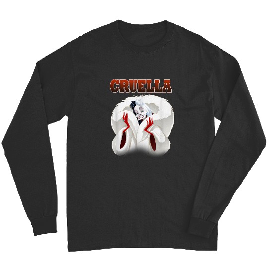Disney Villains Cruella Elegant Cruel Big Chest Portrait Long Sleeves