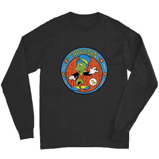 Disneyss Pinocchio Jiminy Cricket Zodiac Capricorn Long Sleeves
