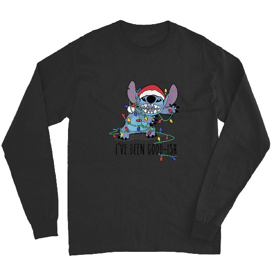Disney Lilo Stitch Christmas 2024 Stitch I've Been Good ish Long Sleeves