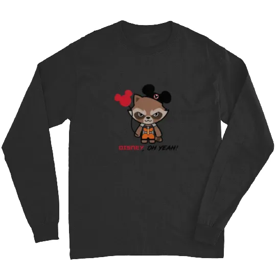 Disney Rocket Raccoon Mickey Ears Long Sleeves, Disney Guardians Of The Galaxy Long Sleeves