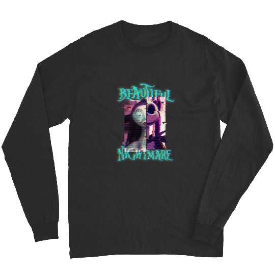 Disney The Nightmare Before Christmas Jack And Sally Glitch Long Sleeves