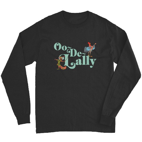 Disney Robin Hood Oo-de-lally Iconic Quote Chest Text Logo Long Sleeves