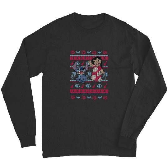 Disney Lilo Stitch Christmas Tropical Style_1 Merry Christmas 2024 Long Sleeves