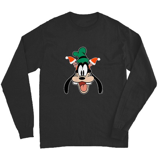 Disney Goofy Christmas 2024 Santa Hat Holiday Headband Corner Art Long Sleeves