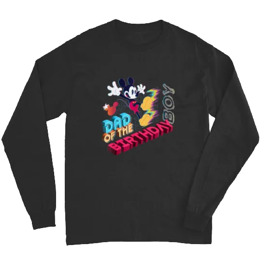 Disney Mickey Mouse Family Star Dad Of The Birthday Boy Long Sleeves
