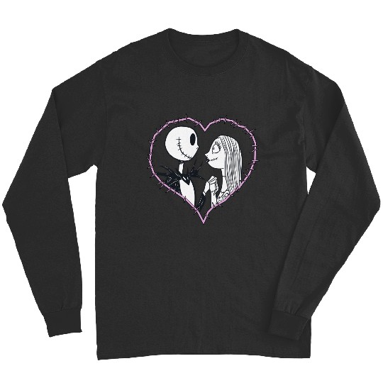 Disney The Nightmare Before Christmas Jack Sally Heart Merry Christmas 2024 Long Sleeves