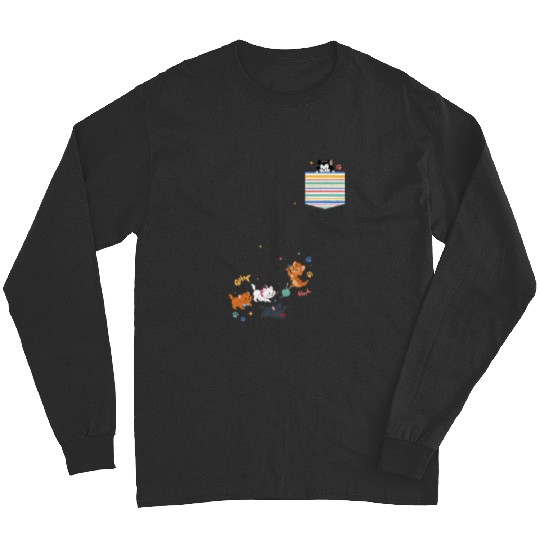 Disney The Aristocats Movie Kittens Pocket Long Sleeves