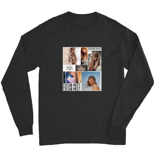 Discover Taylor heart design  2Album 1989 Taylor Vintage T-Shirt,  Taylor Shirt Gift Fan Made S-5XL Long Sleeves