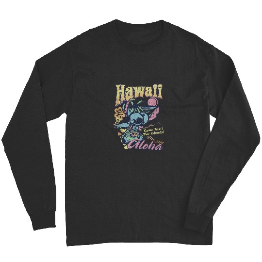 Disney Lilo Stitch Hawaii Aloha Come Visit the I Long Sleeves