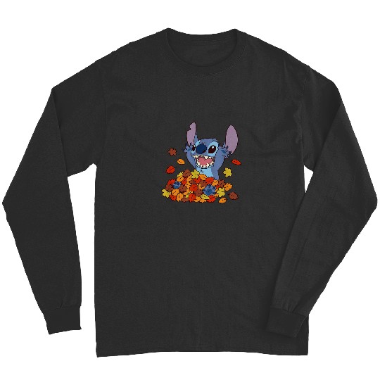 Disney Lilo Stitch Autumn Leaves Stitch Long Sleeves