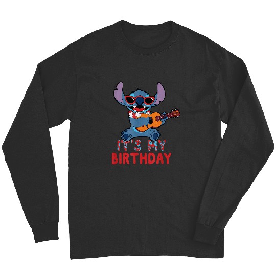 Disney Lilo Stitch Tropical Party Its My Birthday Long Sleeves