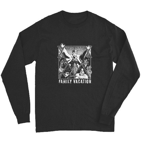 Disney Villains Graphic Print Group Family Vacation Trip Long Sleeves