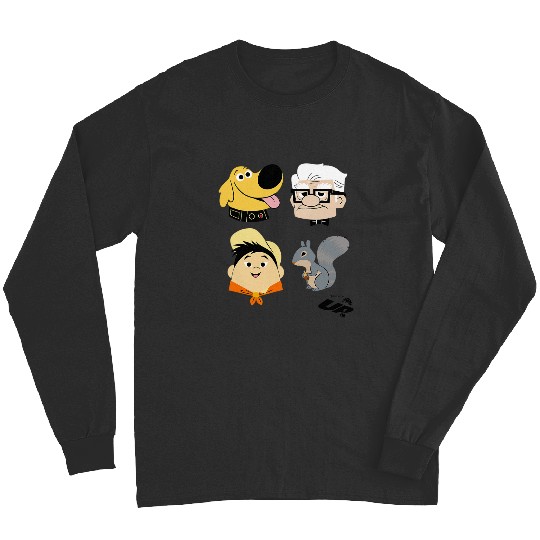 Disney Pixar Up Carl Russell Dug & Squirrel Group Shot Long Sleeves