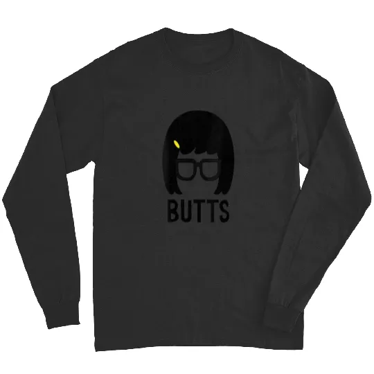 Womens Bobs Burgers Tina Belcher Butts VNeck Long Sleeves