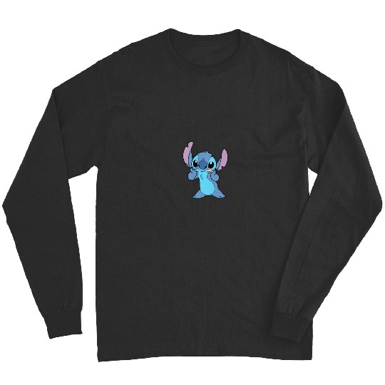 Blue decorated Christmas tree drawing Sticker, Stitch Eras Tour , Stitch Shirt, Disney Land Lilo and Stitch Long Sleeves