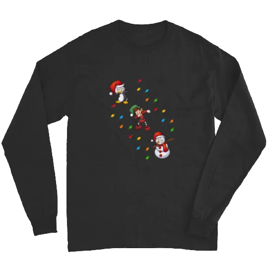 Christmas Boys Girls Men Xmas Dabbing Santa Elf Friends Xmas  : Mickey Disney Christmas, Disney Christmas Long Sleeves