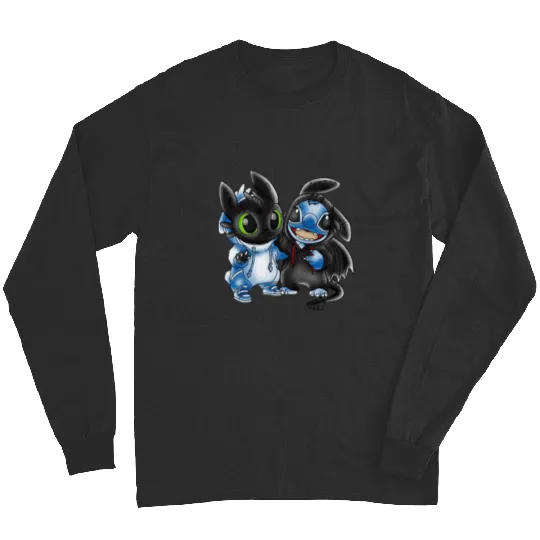 Stitch and Toothless  , Stitch Eras Tour , Stitch Shirt, Disney Land Lilo and Stitch Long Sleeves