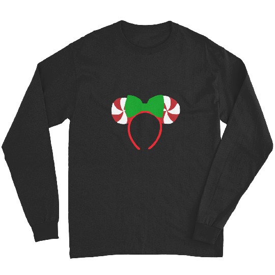 christmas peppermint ears  : Mickey Disney Christmas, Disney Christmas Long Sleeves