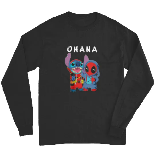 stitch ohana means Family  T-Shir  , Stitch Eras Tour , Stitch Shirt, Disney Land Lilo and Stitch Long Sleeves