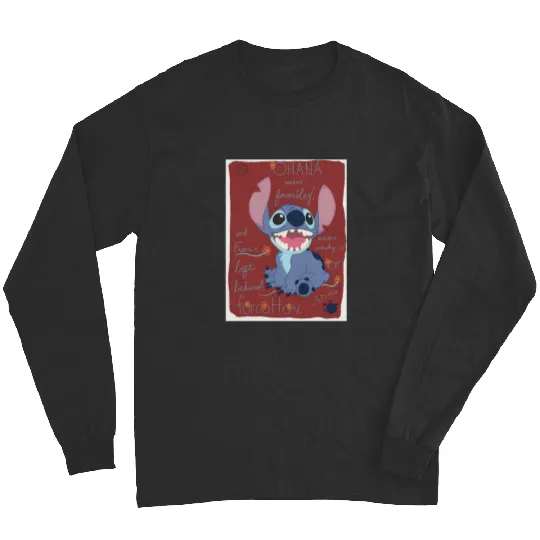 Stitch - Ohana means family Sticker, Stitch Eras Tour , Stitch Shirt, Disney Land Lilo and Stitch Long Sleeves