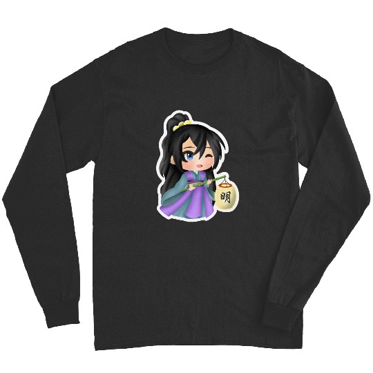 kitsune Sticker: Disney Mulan Anime Mushu, Mulan and Mushu Long Sleeves