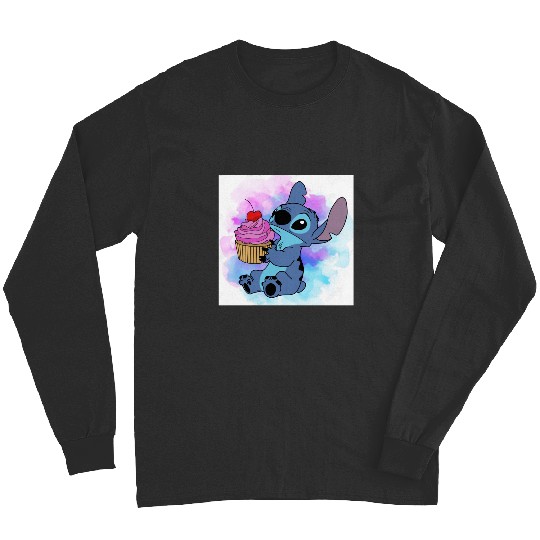 Stitch Cool Playing Guitar Sticker1, Stitch Eras Tour , Stitch Shirt, Disney Land Lilo and Stitch Long Sleeves