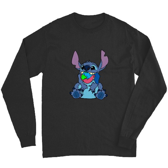Stitch Ho Ho Ho in light blue Sticker, Stitch Eras Tour , Stitch Shirt, Disney Land Lilo and Stitch Long Sleeves