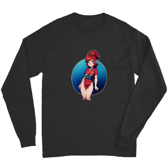 Chinese warrior princess Sticker: Disney Mulan Anime Mushu, Mulan and Mushu Long Sleeves