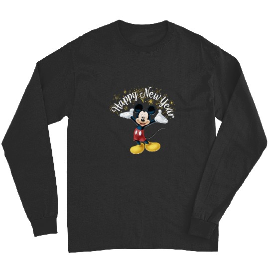 Disney New Year's Mickey Mouse Happy New Year Portrait   : Mickey Disney Christmas, Disney Christmas Long Sleeves