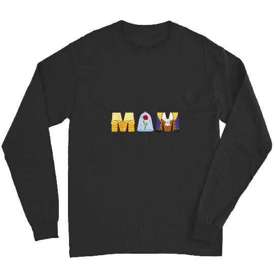 Disney Beauty and the Beast Belle Mother’s Day Birthday Mom Long Sleeves