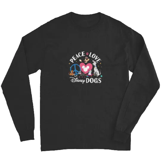 Discover Disney Peace Love Disney Dogs Long Sleeves