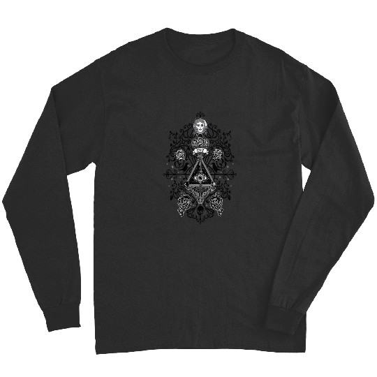 The Haunted Mansion 1313 Disneyland DR All Seeing Eye Symbol Long Sleeves