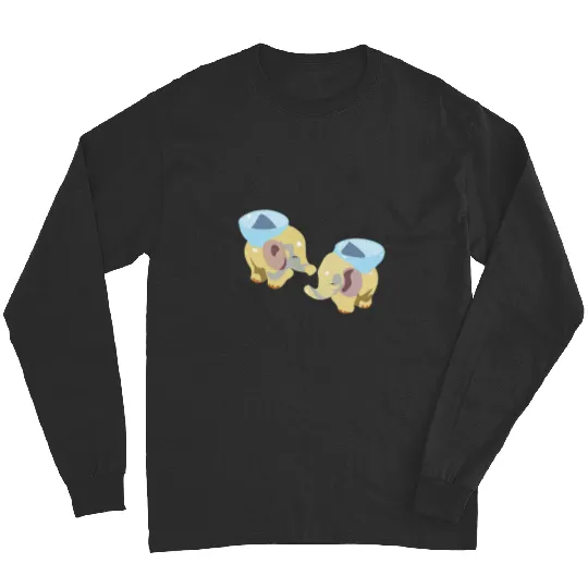 Discover Retro Elephant Egg Cups Pair Sticker: Disney Elephant Dumbo, Dumbo Long Sleeves