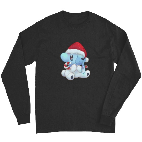 Christmas Axolotl Santa Hat Lights Japanese Cute Anime Xmas  1, Stitch Eras Tour , Stitch Shirt, Disney Land Lilo and Stitch Long Sleeves